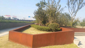 定城镇耐候钢挡土墙
